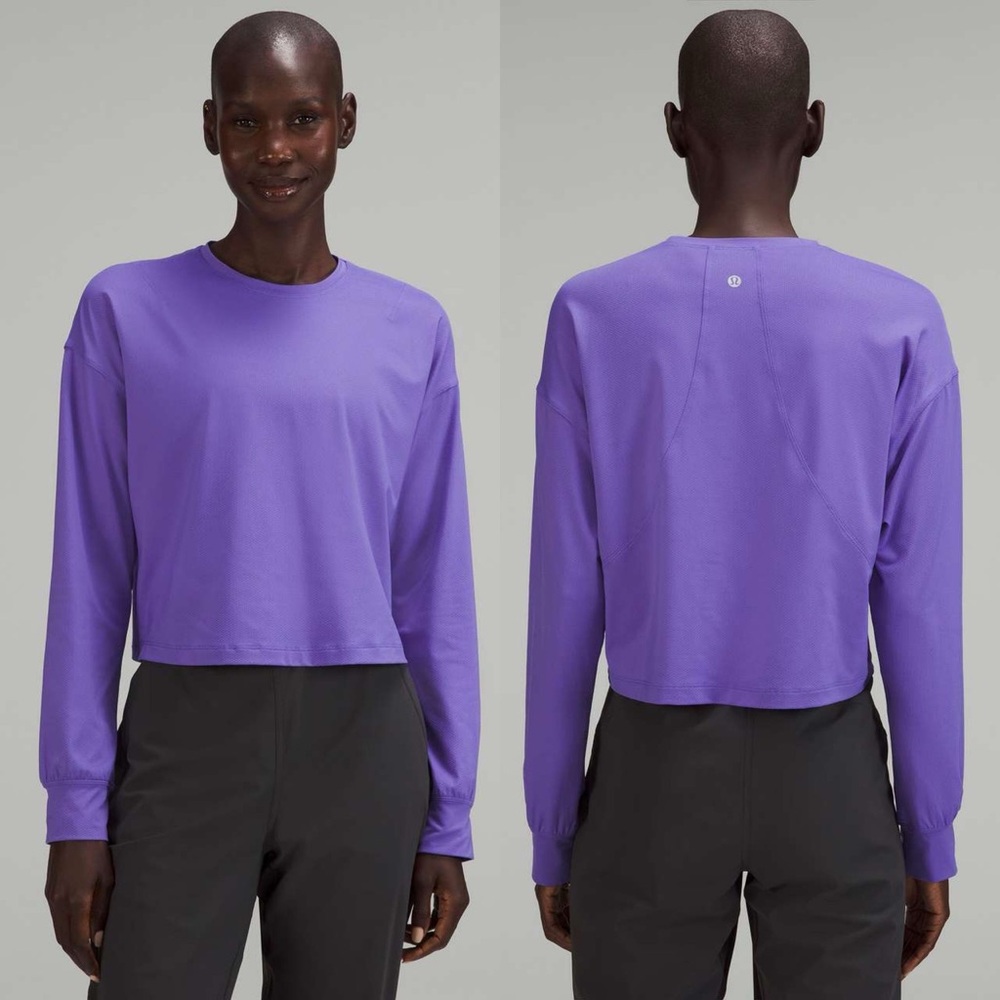 NWT Lululemon Abrasion-Resistant Training Long Sleeve Shirt in Charged Indigo